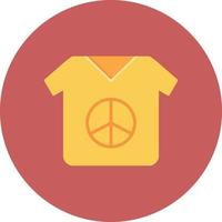 Tshirt Flat Circle Multicolor vector