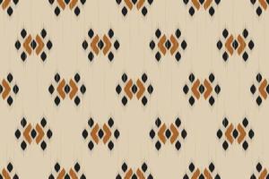 patrón sin fisuras de ikat étnico. diseño para fondo, papel tapiz, ilustración vectorial, tela, ropa, batik, alfombra, bordado. vector