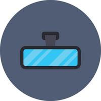 Rear View Mirror Flat Circle Multicolor vector