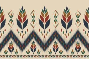 Abstract ikat pattern in tribal. Ethnic oriental style. Design for background, illustration, wrapping, clothing, batik, fabric, carpet, embroidery. vector