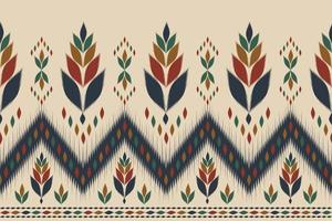 Abstract ikat pattern in tribal. Ethnic oriental style. Design for background, illustration, wrapping, clothing, batik, fabric, carpet, embroidery. vector