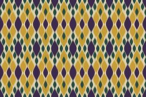 Ethnic ikat seamless pattern. Design for background, wallpaper, vector illustration, fabric, clothing, batik, carpet, embroidery.