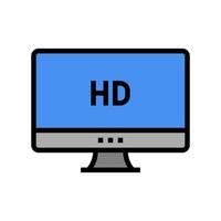 hd resolution computer screen color icon vector illustration