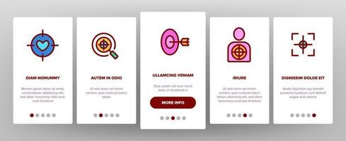 Target Aim Elements Vector Onboarding