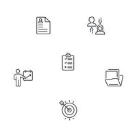 career icons set . career pack symbol vector elements for infographic web