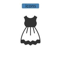iconos de ropa símbolo elementos vectoriales para web infográfico vector
