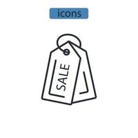 iconos de venta símbolo elementos vectoriales para web infográfico vector