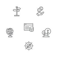 Geocaching icons set . Geocaching pack symbol vector elements for infographic web