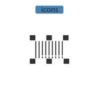 barcode icons  symbol vector elements for infographic web