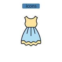 clothes icons  symbol vector elements for infographic web