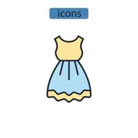 clothes icons  symbol vector elements for infographic web