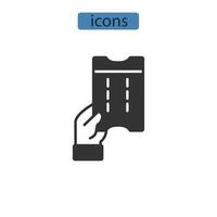 iconos de cupón símbolo elementos vectoriales para web infográfico vector