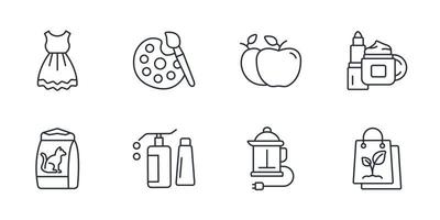 shopping, e-commerce icons set . shopping, e-commerce pack symbol vector elements for infographic web