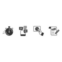 Work from home icons set . Work from home pack symbol vector elements for infographic web