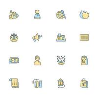 shopping, e-commerce icons set . shopping, e-commerce pack symbol vector elements for infographic web