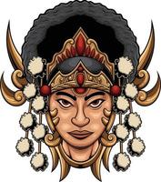 máscara indonesia 1.4 vector
