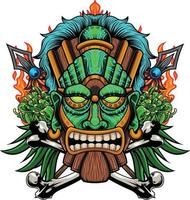 Tiki Mask 6.3 vector