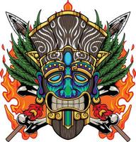 Tiki Mask 7.1 vector