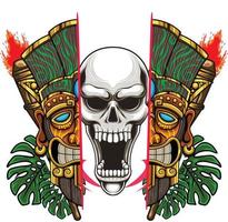 Tiki Mask 7.5 vector