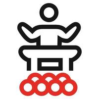 Public Talk Icon Line Vector .