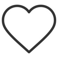 Heart Line Icon Vector .