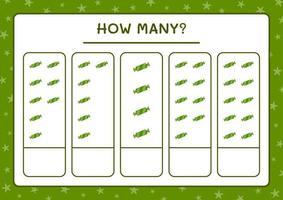 How many christmas candy, game for children. Vector illustration, printable worksheet