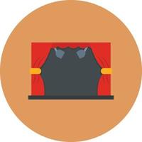 Stage Flat Circle Multicolor vector