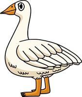 Goose Animal Cartoon Colored Clipart Illustration vector