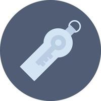 Security Token Flat Circle Multicolor vector