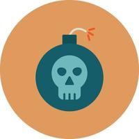 Bomb Flat Circle Multicolor vector