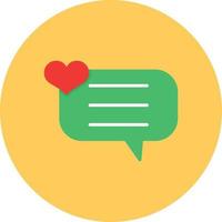 Chat Flat Circle Multicolor vector