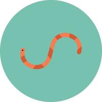 Worm Flat Circle Multicolor vector