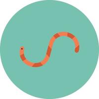 Worm Flat Circle Multicolor vector