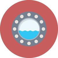 Porthole Flat Circle Multicolor vector