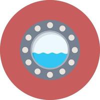 Porthole Flat Circle Multicolor vector