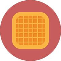 Waffle Flat Circle Multicolor vector