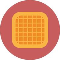 Waffle Flat Circle Multicolor vector