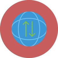 Global Transfer Flat Circle Multicolor vector