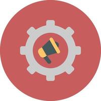 Marketing Automation Flat Circle Multicolor vector