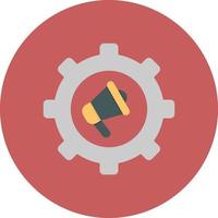 Marketing Automation Flat Circle Multicolor vector