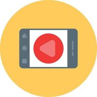 Live Streaming Flat Circle Multicolor vector