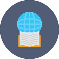 Education Flat Circle Multicolor vector