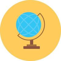 Globe Flat Circle Multicolor vector