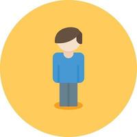 Avatar Flat Circle Multicolor vector