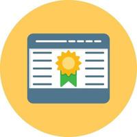 Quality Site Flat Circle Multicolor vector