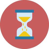 Hourglass Flat Circle Multicolor vector