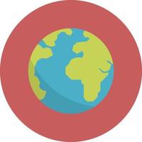 World Flat Circle Multicolor vector