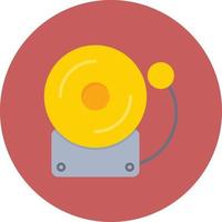 Ring Bell Flat Circle Multicolor vector