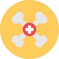 Bones Flat Circle Multicolor vector