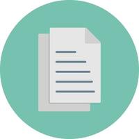 Document Flat Circle Multicolor vector